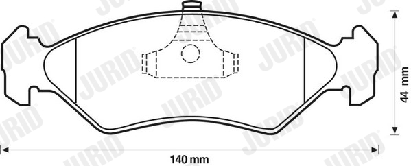 JURID 571913J Kit pastiglie freno, Freno a disco-Kit pastiglie freno, Freno a disco-Ricambi Euro