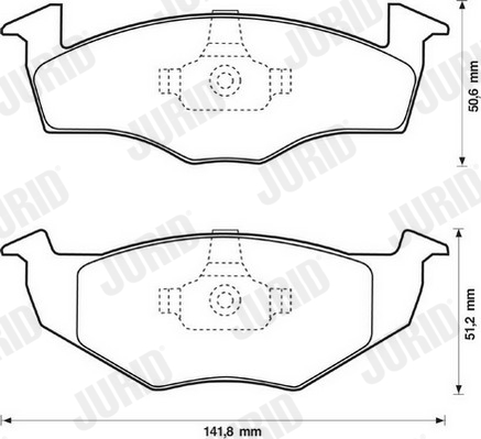 JURID 571915J Kit pastiglie freno, Freno a disco