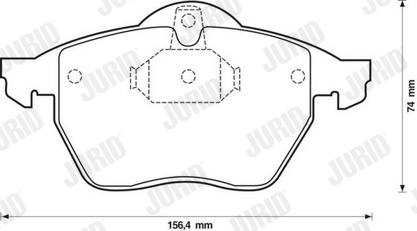 JURID 571920J Kit pastiglie freno, Freno a disco