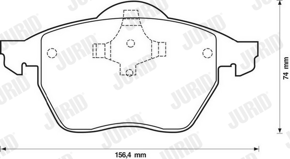 JURID 571921J Kit pastiglie freno, Freno a disco-Kit pastiglie freno, Freno a disco-Ricambi Euro