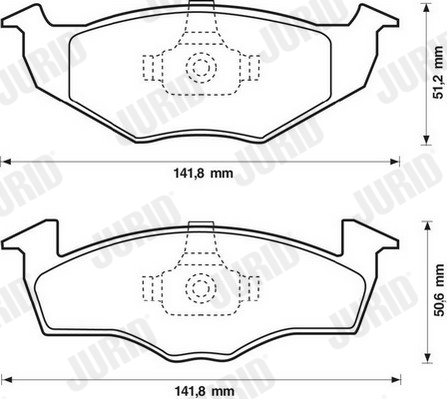 JURID 571923J Kit pastiglie freno, Freno a disco