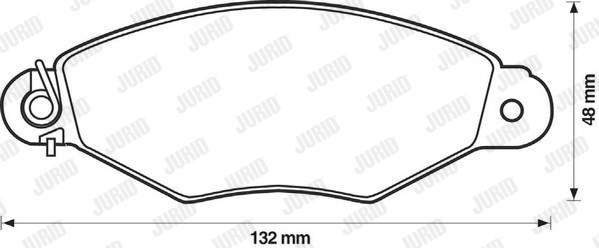 JURID 571931J fékbetétkészlet, tárcsafék NISSAN RENAULT
