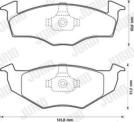 JURID 571939J Kit pastiglie freno, Freno a disco