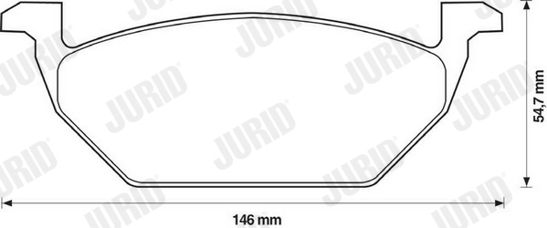 JURID 571985J Kit pastiglie freno, Freno a disco