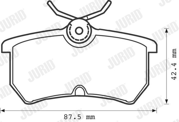 JURID 571998D Kit pastiglie freno, Freno a disco