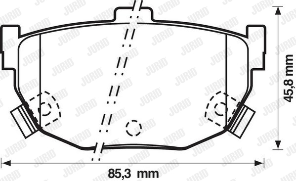 JURID 572127J Kit pastiglie freno, Freno a disco