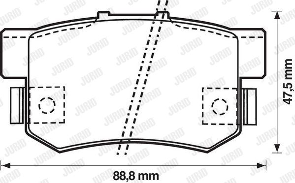 JURID 572138J Kit pastiglie freno, Freno a disco