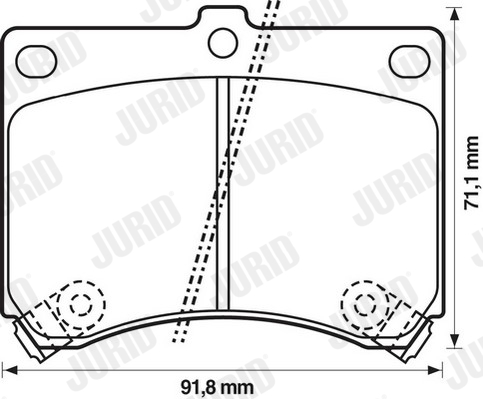 JURID 572146J Kit pastiglie freno, Freno a disco