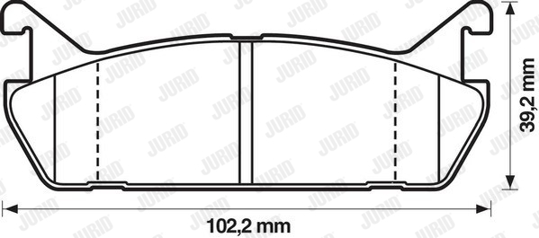 JURID 572163J Kit pastiglie freno, Freno a disco-Kit pastiglie freno, Freno a disco-Ricambi Euro