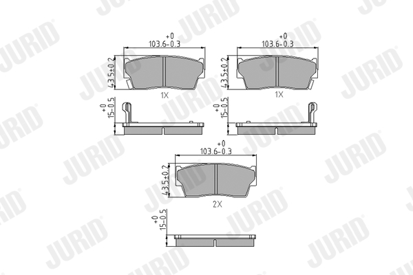 JURID 572166J Σετ τακάκια,...
