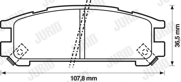 JURID 572197J Kit pastiglie freno, Freno a disco