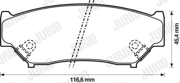 JURID 572247J Kit pastiglie freno, Freno a disco-Kit pastiglie freno, Freno a disco-Ricambi Euro