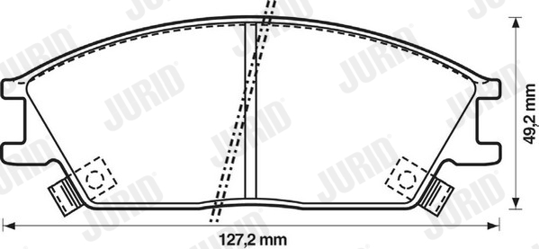 JURID 572269J Kit pastiglie freno, Freno a disco