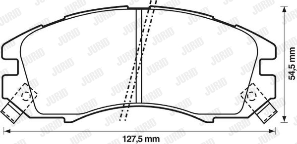 JURID 572275J Kit pastiglie freno, Freno a disco