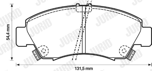 JURID 572324J Kit pastiglie freno, Freno a disco-Kit pastiglie freno, Freno a disco-Ricambi Euro