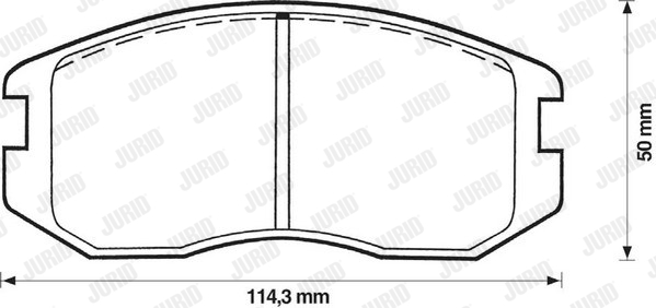 JURID 572375J Kit pastiglie freno, Freno a disco-Kit pastiglie freno, Freno a disco-Ricambi Euro