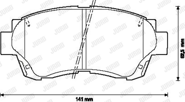 JURID 572392J Kit pastiglie freno, Freno a disco-Kit pastiglie freno, Freno a disco-Ricambi Euro