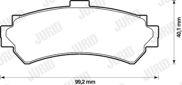 JURID 572398J Kit pastiglie freno, Freno a disco-Kit pastiglie freno, Freno a disco-Ricambi Euro