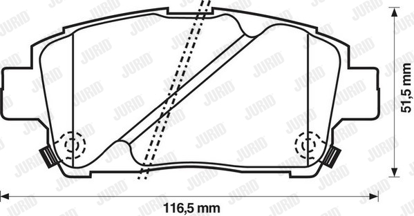 JURID 572405J Kit pastiglie freno, Freno a disco-Kit pastiglie freno, Freno a disco-Ricambi Euro