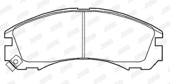 JURID 572447J Kit pastiglie freno, Freno a disco-Kit pastiglie freno, Freno a disco-Ricambi Euro