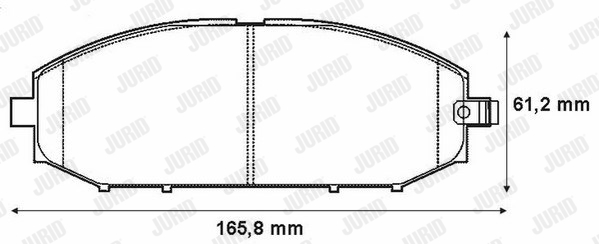 JURID 572448J Kit pastiglie freno, Freno a disco-Kit pastiglie freno, Freno a disco-Ricambi Euro