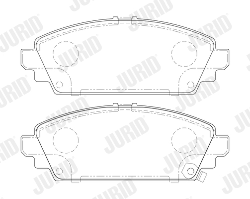 JURID 572464J Kit pastiglie freno, Freno a disco