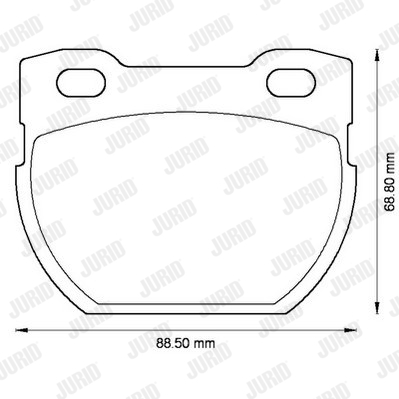 JURID 572494J Kit pastiglie freno, Freno a disco