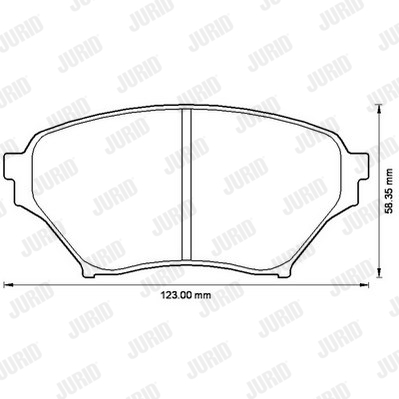 JURID 572502J Kit pastiglie freno, Freno a disco