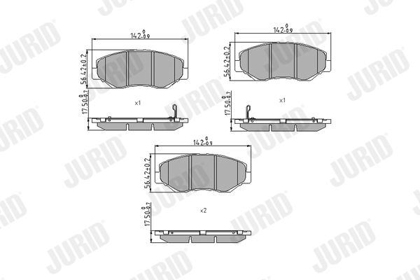Kit Pastiglie Freno A Disco Blue Print ADH24265 - Ricambio Auto, Montaggio Facile, Nuovo - 4