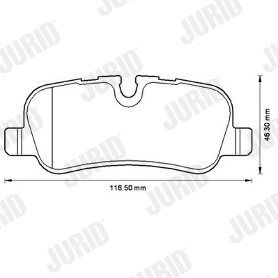 JURID 572522J Kit pastiglie freno, Freno a disco-Kit pastiglie freno, Freno a disco-Ricambi Euro