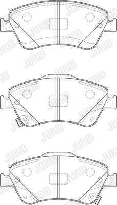 JURID 572524J Kit pastiglie freno, Freno a disco-Kit pastiglie freno, Freno a disco-Ricambi Euro