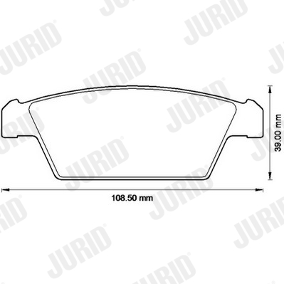 JURID 572530J Kit pastiglie freno, Freno a disco-Kit pastiglie freno, Freno a disco-Ricambi Euro