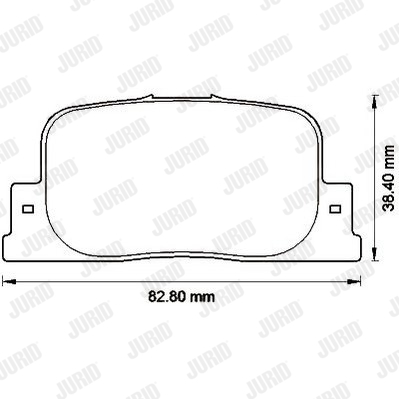 JURID 572559J Kit pastiglie freno, Freno a disco