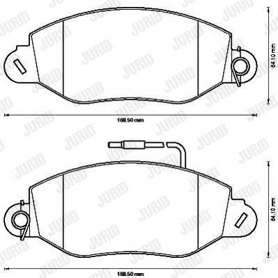 JURID 572564J Kit pastiglie freno, Freno a disco-Kit pastiglie freno, Freno a disco-Ricambi Euro