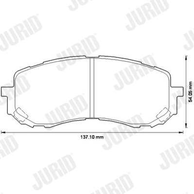 JURID 572571J Kit pastiglie freno, Freno a disco