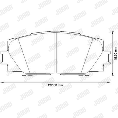 JURID 572578J Kit pastiglie freno, Freno a disco