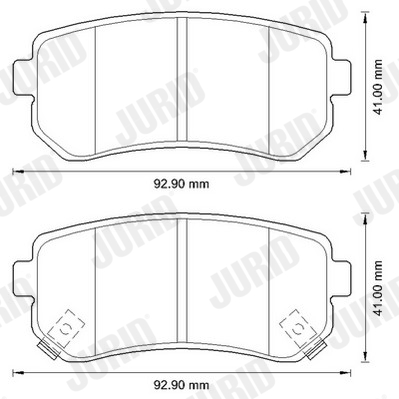 JURID 572590JC Kit pastiglie freno, Freno a disco-Kit pastiglie freno, Freno a disco-Ricambi Euro