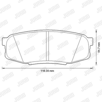 JURID 572597J Kit pastiglie freno, Freno a disco