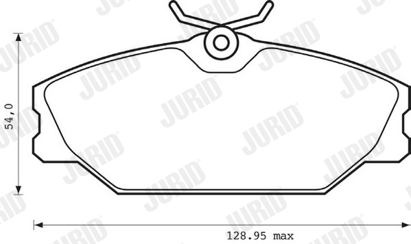 JURID 573008JC Kit pastiglie freno, Freno a disco