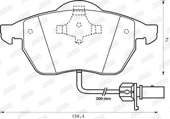 JURID 573022J Kit pastiglie freno, Freno a disco-Kit pastiglie freno, Freno a disco-Ricambi Euro