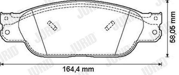 JURID 573023JC Kit pastiglie freno, Freno a disco-Kit pastiglie freno, Freno a disco-Ricambi Euro