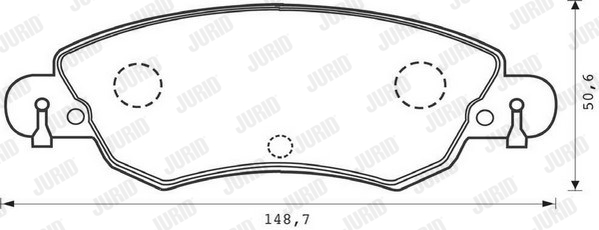 JURID 573026J Kit pastiglie freno, Freno a disco-Kit pastiglie freno, Freno a disco-Ricambi Euro