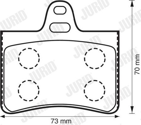 JURID 573028J Kit pastiglie freno, Freno a disco-Kit pastiglie freno, Freno a disco-Ricambi Euro