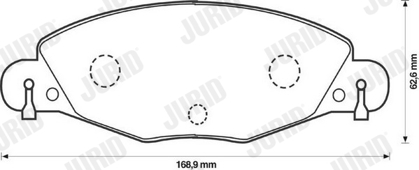 JURID 573029JC Kit pastiglie freno, Freno a disco-Kit pastiglie freno, Freno a disco-Ricambi Euro