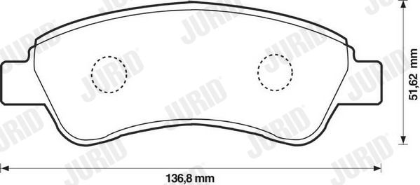 JURID 573030JC Kit pastiglie freno, Freno a disco-Kit pastiglie freno, Freno a disco-Ricambi Euro