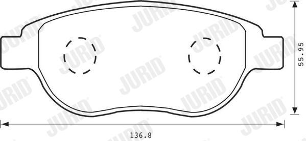 JURID 573031JC Kit pastiglie freno, Freno a disco