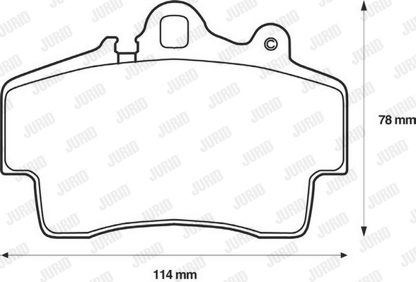 JURID 573043J Kit pastiglie freno, Freno a disco