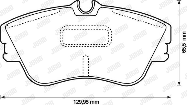 JURID 573050J Kit pastiglie freno, Freno a disco