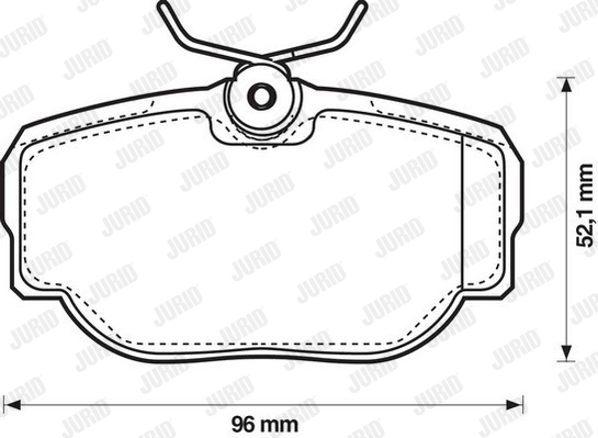 JURID 573067J Kit pastiglie freno, Freno a disco-Kit pastiglie freno, Freno a disco-Ricambi Euro