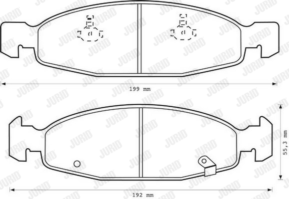 JURID 573077J Kit pastiglie freno, Freno a disco-Kit pastiglie freno, Freno a disco-Ricambi Euro